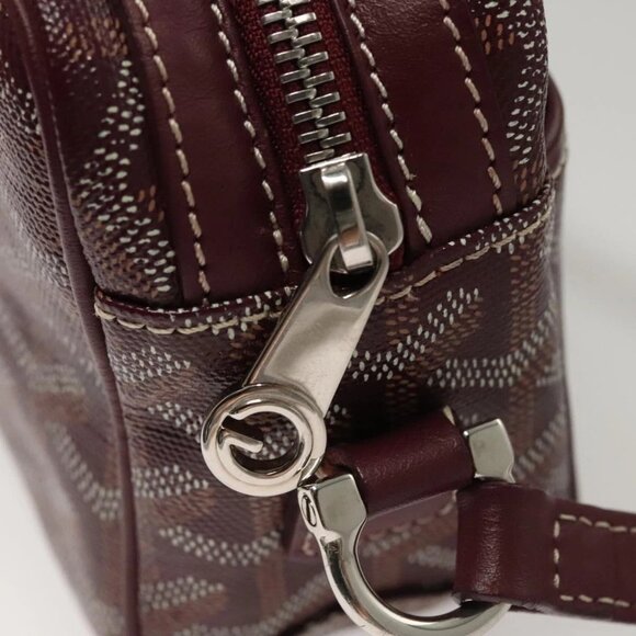 GOYARD Herringbone Cup Vert PM Shoulder Bag PVC Red - Picture 10 of 16